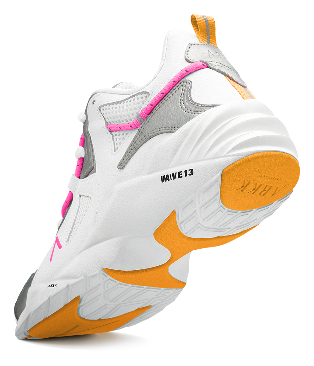 ARKK Collection Tuzon Leather W13 | White Silver Vivid Pink | Men Tuzon